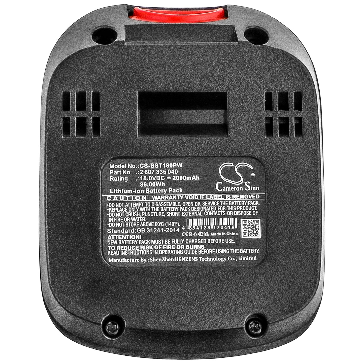 Replacement Battery for Bosch AdvancedCut 18 – Power Tools – 2000mAh / 36.0Wh / 18.0V
