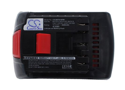 Replacement Battery for Bosch  17618 – Power Tools – 2600mAh / 46.80Wh / 18.0V