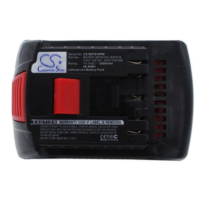 Replacement Battery for Bosch 17618 17618-01, 25618-01, – 2600mAh / 46.80Wh