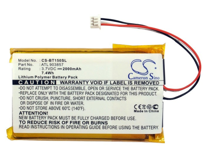 Replacement Battery for Globalstar 11-TR151-LIB-TN1 – GPS, Navigator – 2000mAh / 7.40Wh / 3.7V