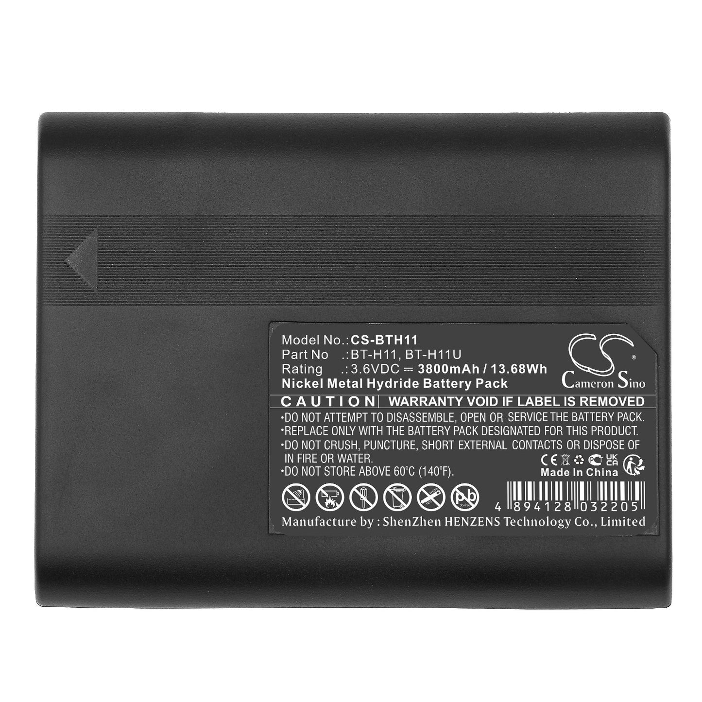 Replacement Battery for Sharp VL-8 – Camera – 3800mAh / 13.68Wh / 3.6V