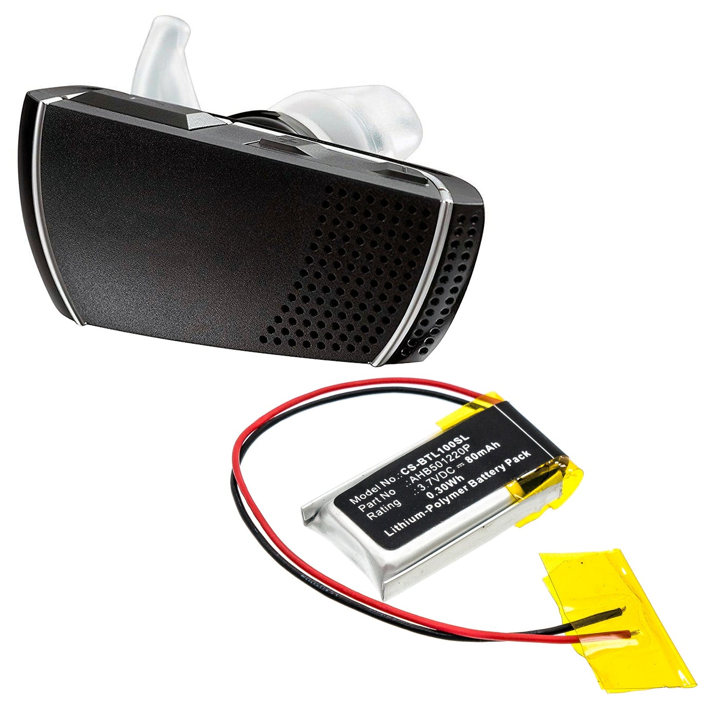 Replacement Battery for Bose Bluetooth Headset Series 1 – Wireless Headset – 80mAh / 0.30Wh / 3.7V