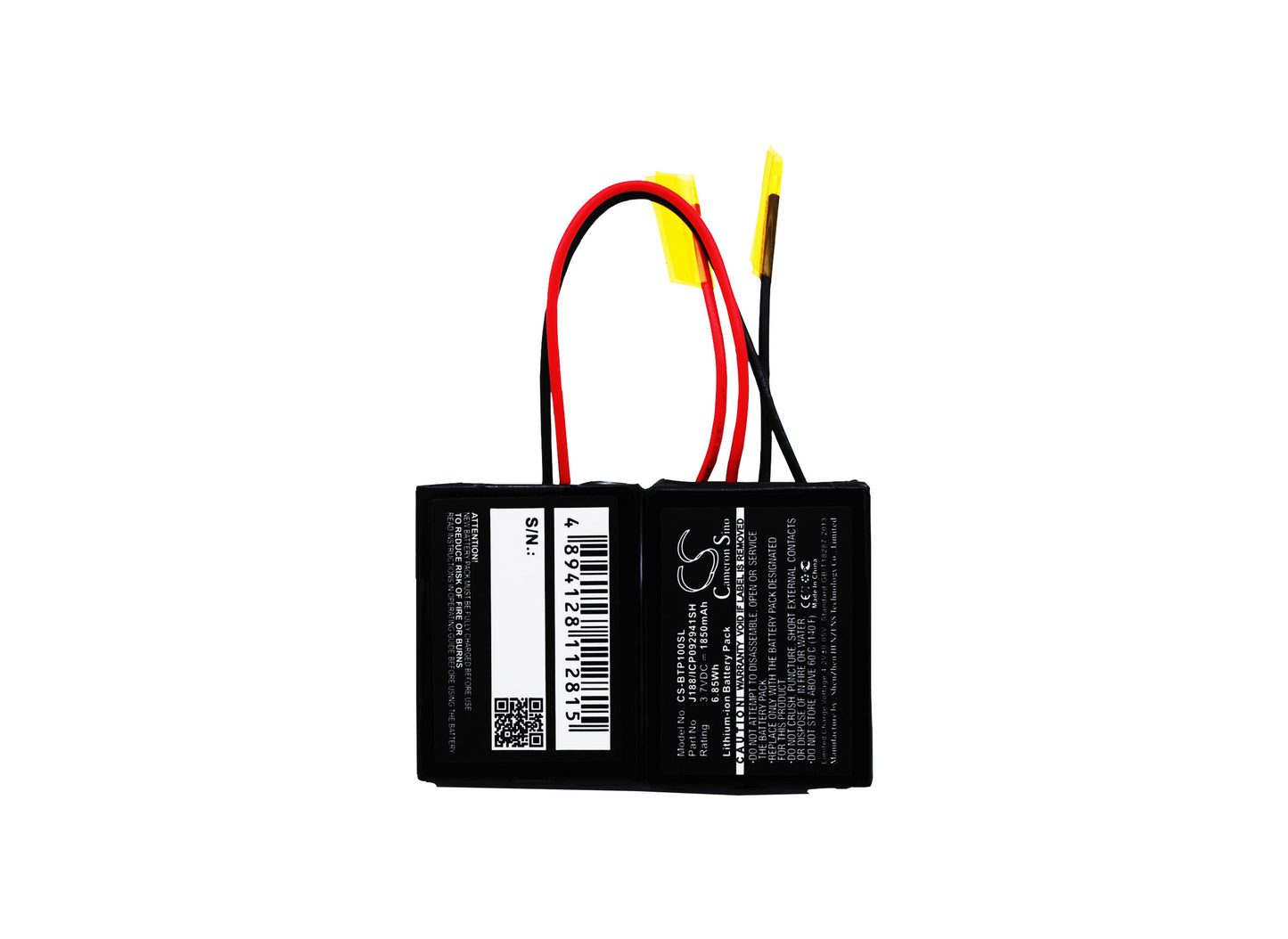Replacement Battery for Beats Pill 1.0 – 1850mAh / 6.85Wh