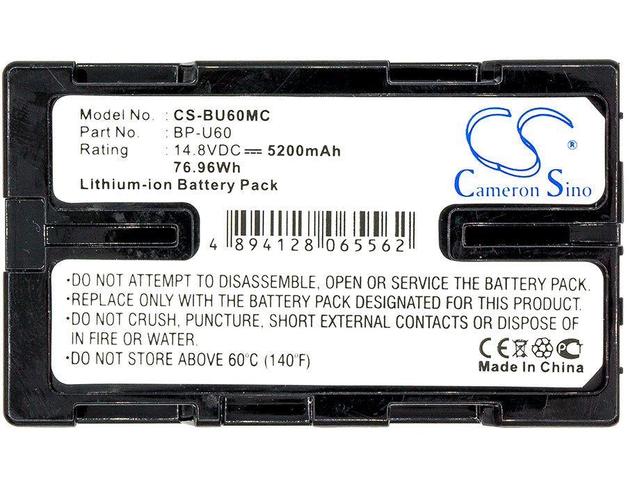 Replacement Battery for Sony HD422 – Camera – 5200mAh / 76.96Wh / 14.8V