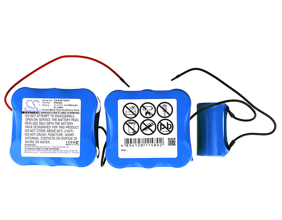 Replacement Battery for Bosch BBHMOVE7, BBHMOVE7/04 – 3000mAh / 61.20Wh