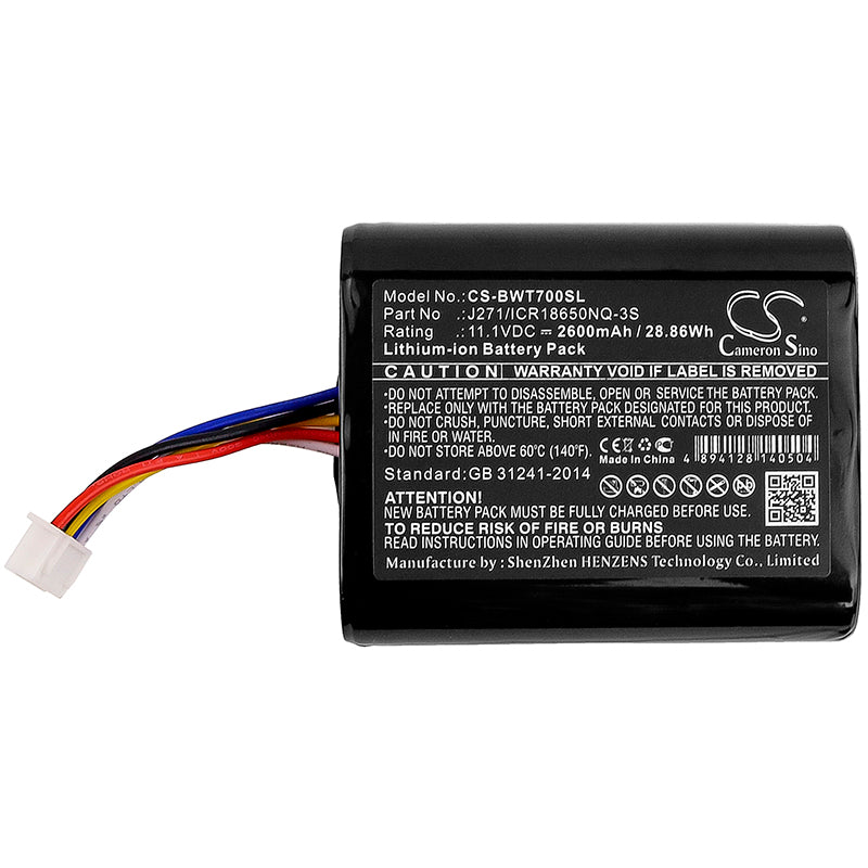 Replacement Battery for Bowers & Wilkins T7 – 2600mAh / 28.86Wh