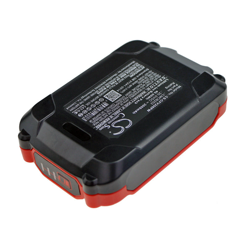 Replacement Battery for Craftsman 16GA Straight Finish Nailer – Power Tools – 2000mAh / 40.00Wh / 20.0V