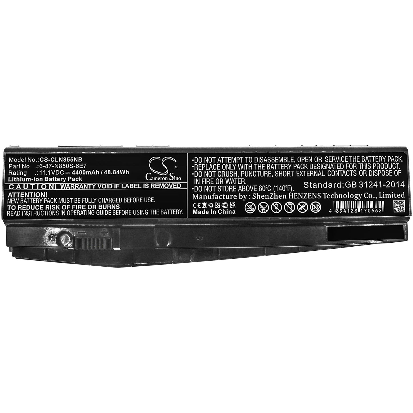 Replacement Battery for Wooking K17-8U – Notebook, Laptop – 4400mAh / 48.84Wh / 11.1V