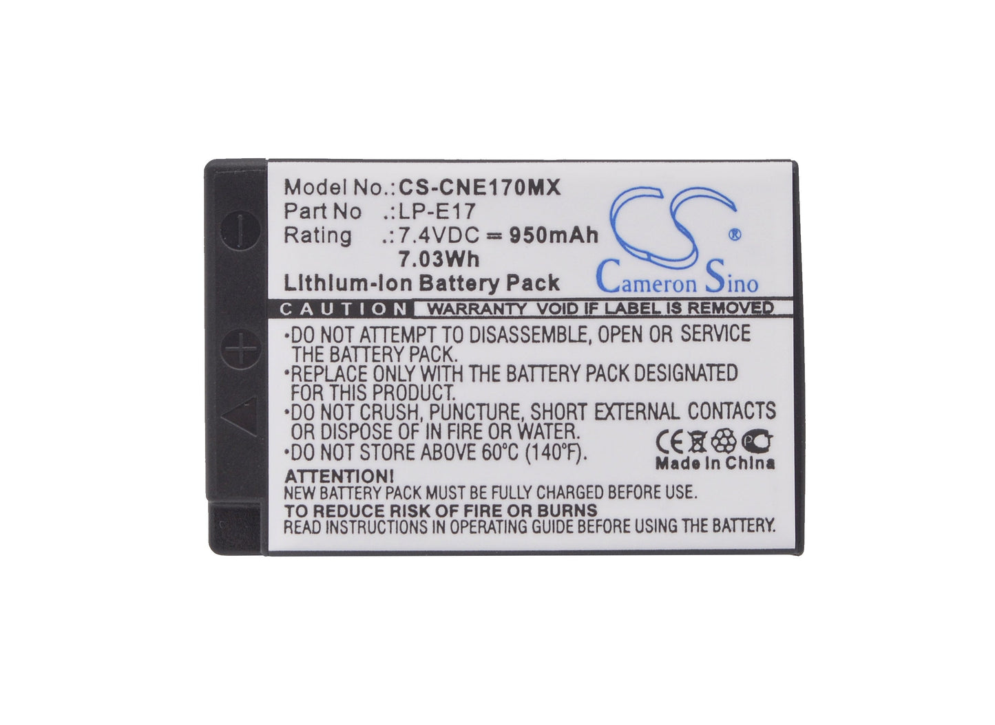 Replacement Battery for Saramonic VmicLink5 RX+ – Camera – 950mAh / 7.03Wh / 7.4V
