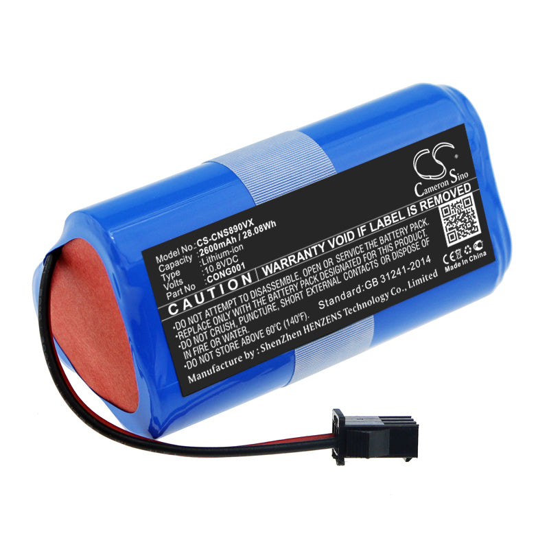 Replacement Battery for CECOTEC CONGA 750, CONGA 890 Slim, CONGA Slim, – 2600mAh / 28.08Wh