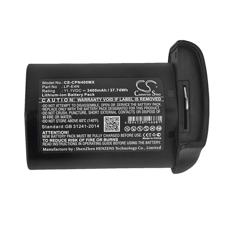 Replacement Battery for Canon 1D Mark 3 – Camera – 3400mAh / 37.74Wh / 11.1V