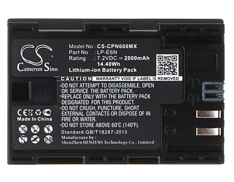 Replacement Battery for Tether Tools Air Direct – Camera – 2000mAh / 14.40Wh / 7.2V