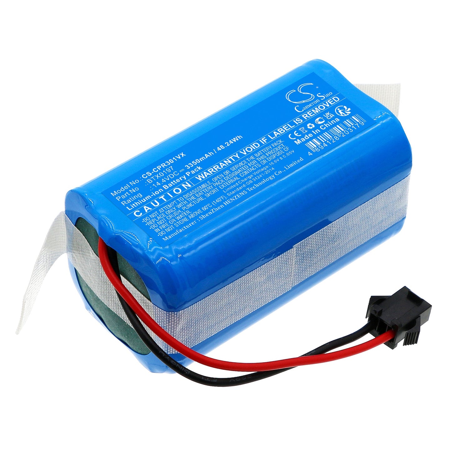 Replacement Battery for Ultenic D6s – Vacuum – 3350mAh / 48.24Wh / 14.4V