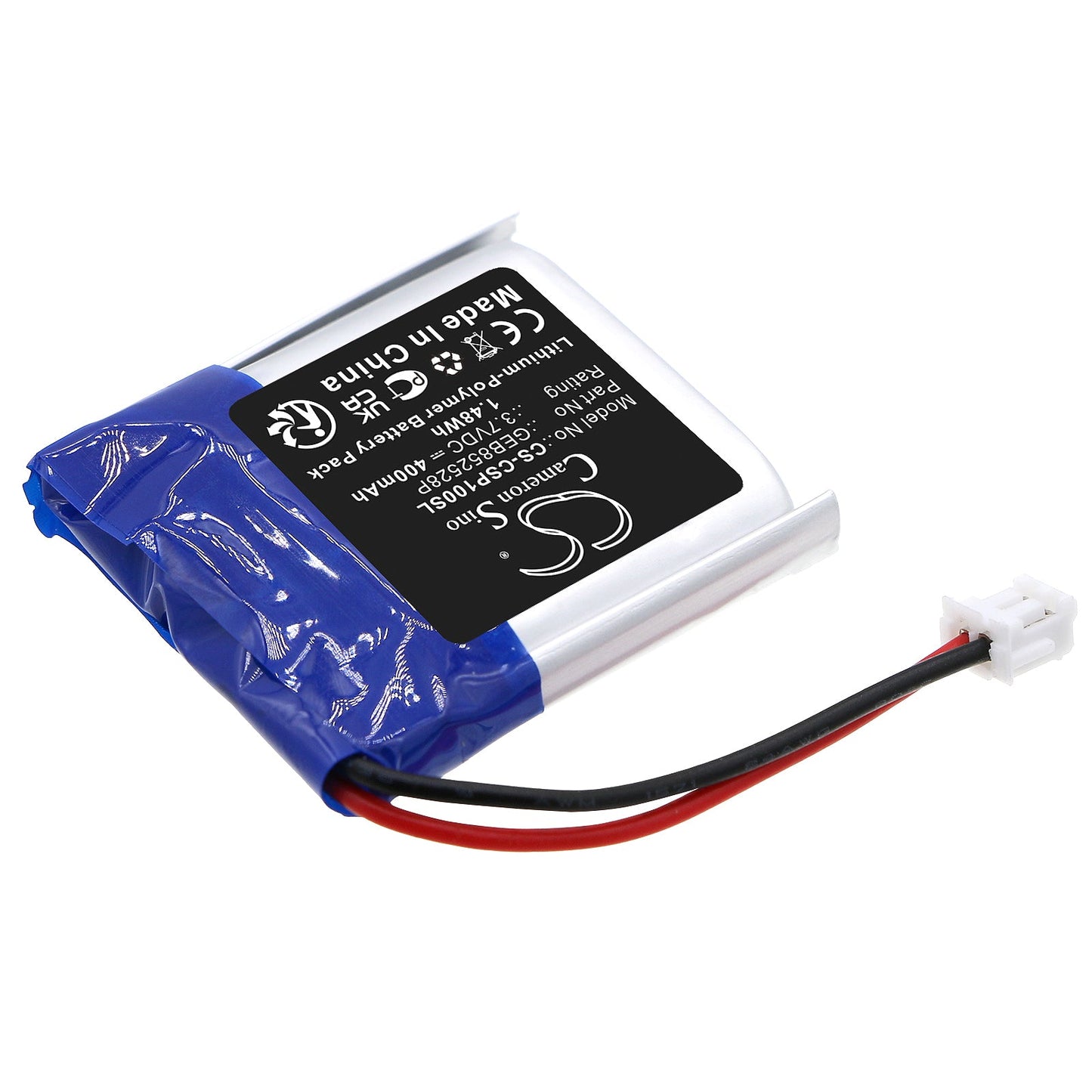 Replacement Battery for Conversor Pro Receiver – Wireless Headset – 400mAh / 1.48Wh / 3.7V