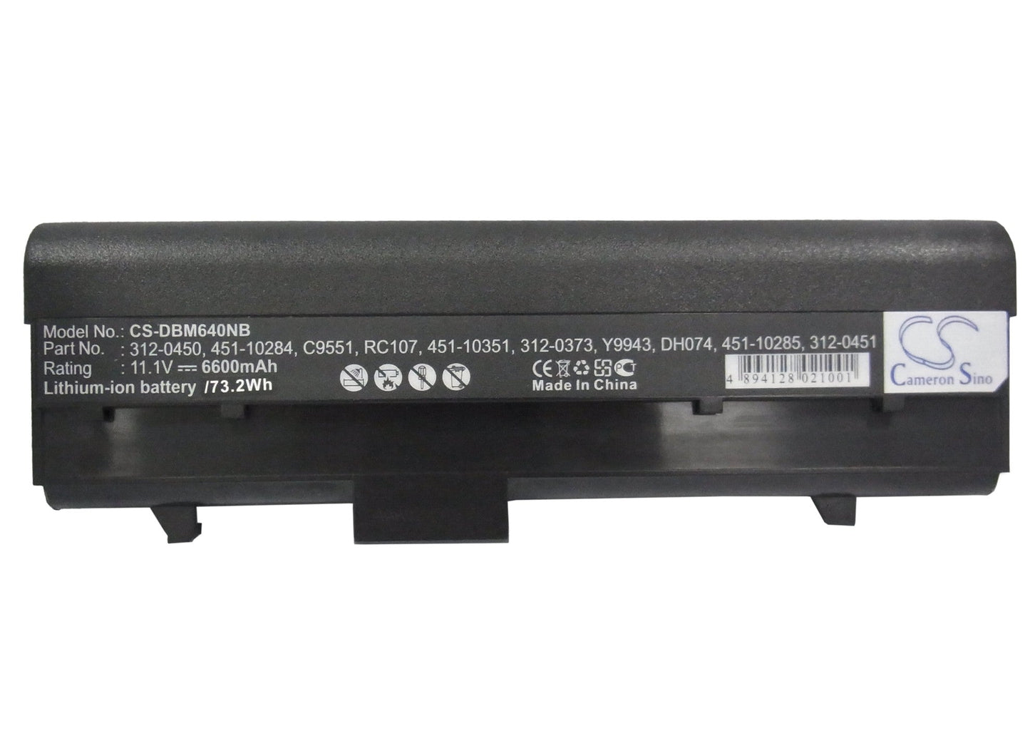 Replacement Battery for DELL Inspiron 630M – Notebook, Laptop – 6600mAh / 11.1V