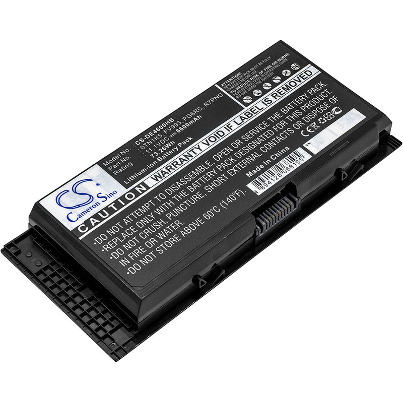 Replacement Battery for DELL Precision M4600 – Notebook, Laptop – 6600mAh / 73.26Wh / 11.1V