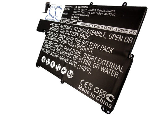 Replacement Battery for DELL  Inspiron 13z-5323 – Notebook, Laptop – 3300mAh / 48.84Wh / 14.8V