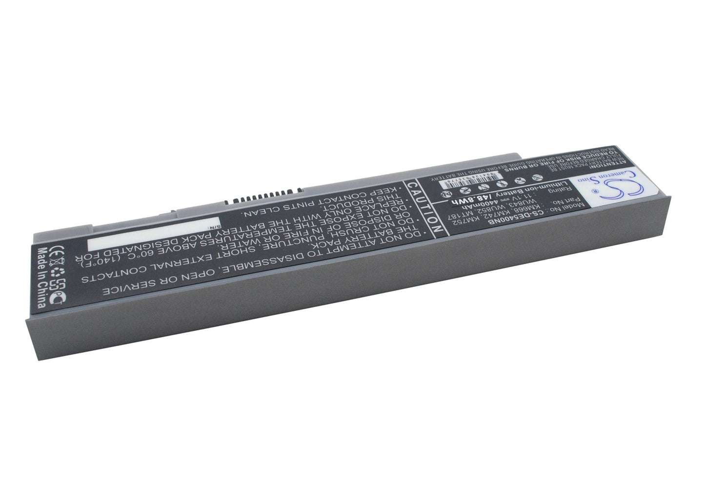 Replacement Battery for DELL Latitude E5400 – Notebook, Laptop – 4400mAh / 48.84Wh / 11.1V