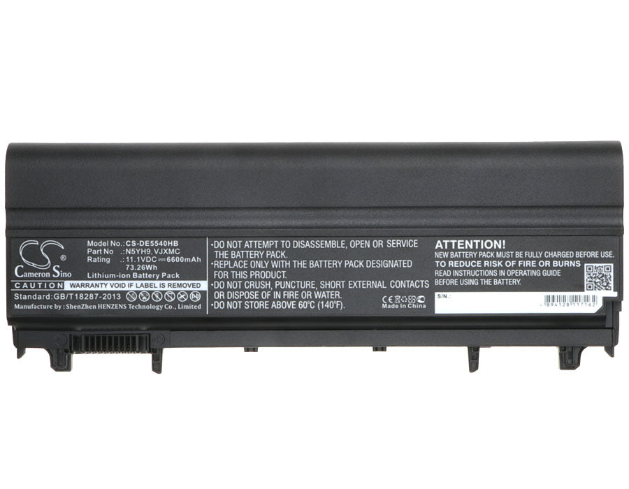 Replacement Battery for DELL Latitude 14 – Notebook, Laptop – 6600mAh / 73.26Wh / 11.1V