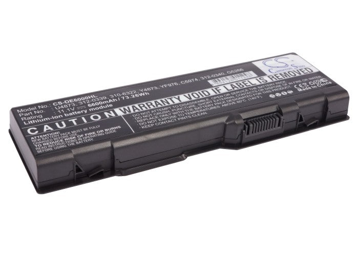 Replacement Battery for DELL  Inspiron 6000 – Notebook, Laptop – 6600mAh / 11.1V