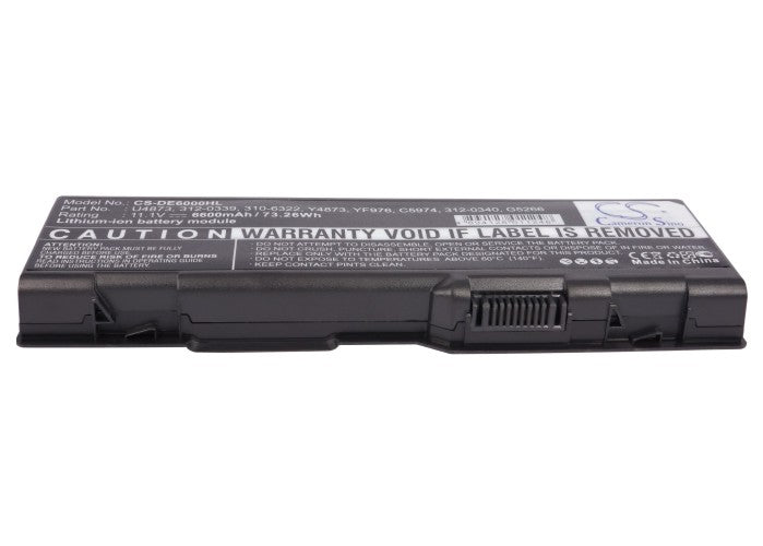 Replacement Battery for DELL  Inspiron 6000 – Notebook, Laptop – 6600mAh / 11.1V