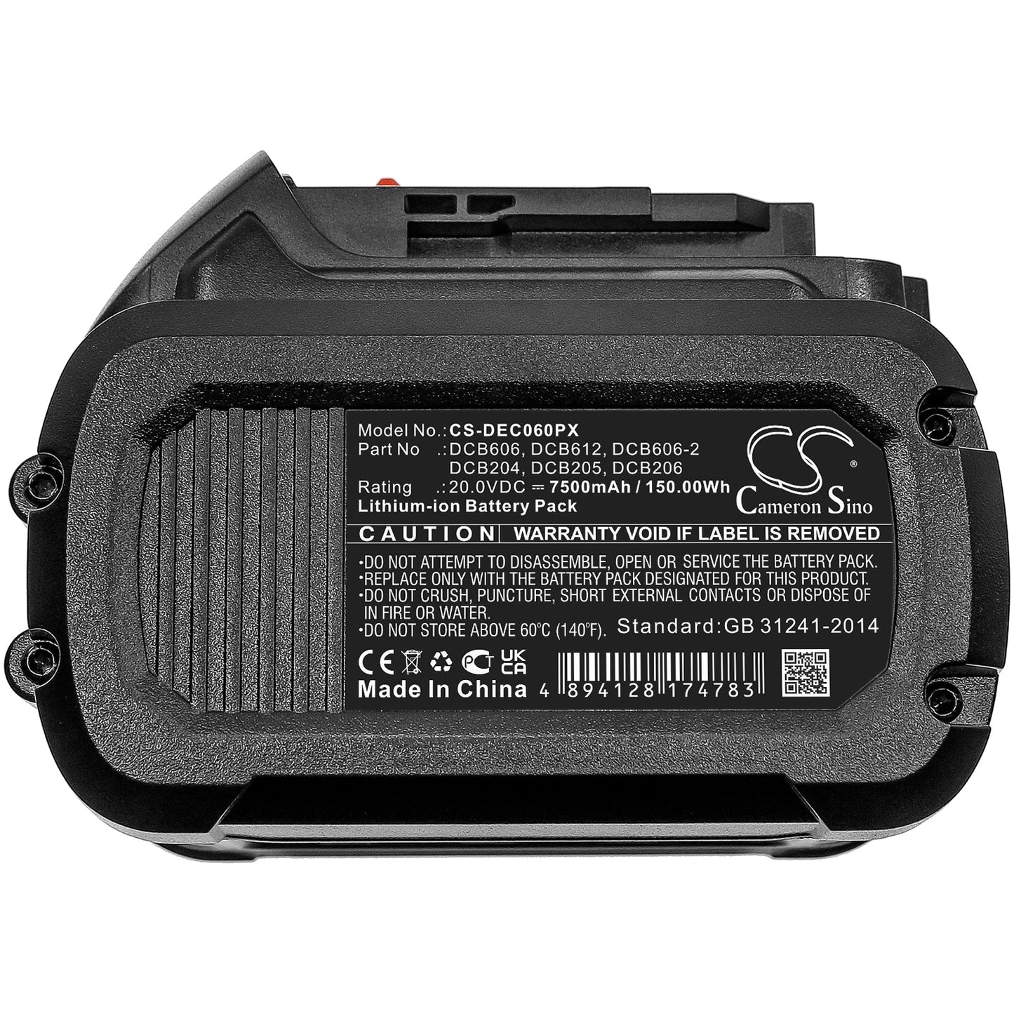 Replacement Battery for DeWalt 120V MAX – Power Tools – 7500mAh / 150.00Wh / 20.0V