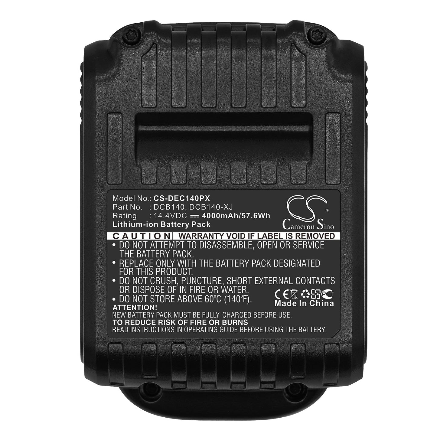 Replacement Battery for DeWalt  DCB090 – Power Tools – 4000mAh / 57.60Wh / 14.4V