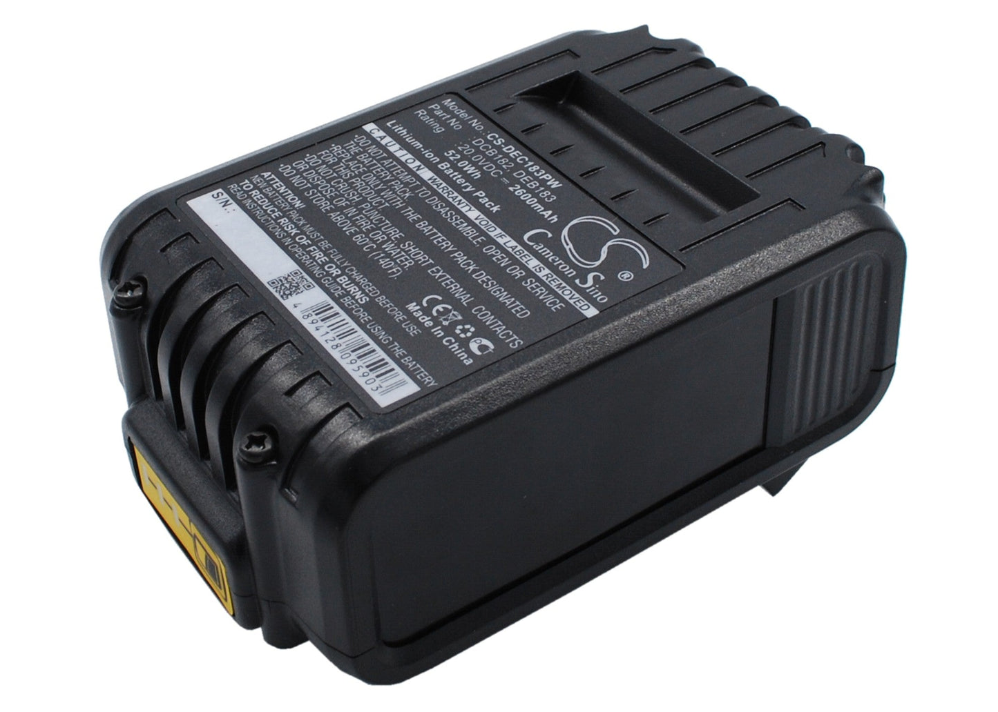 Replacement Battery for DeWalt  120V MAX – Power Tools – 2600mAh / 52.00Wh / 20.0V
