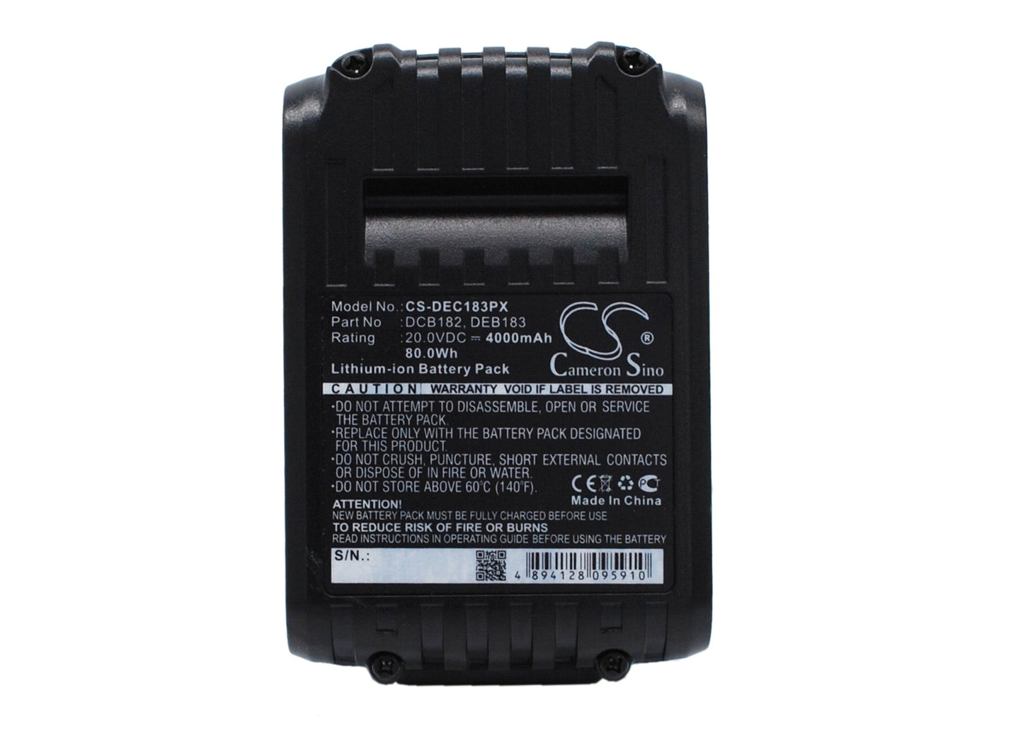 Replacement Battery for DeWalt  DCD740 – Power Tools – 4000mAh / 80.00Wh / 20.0V