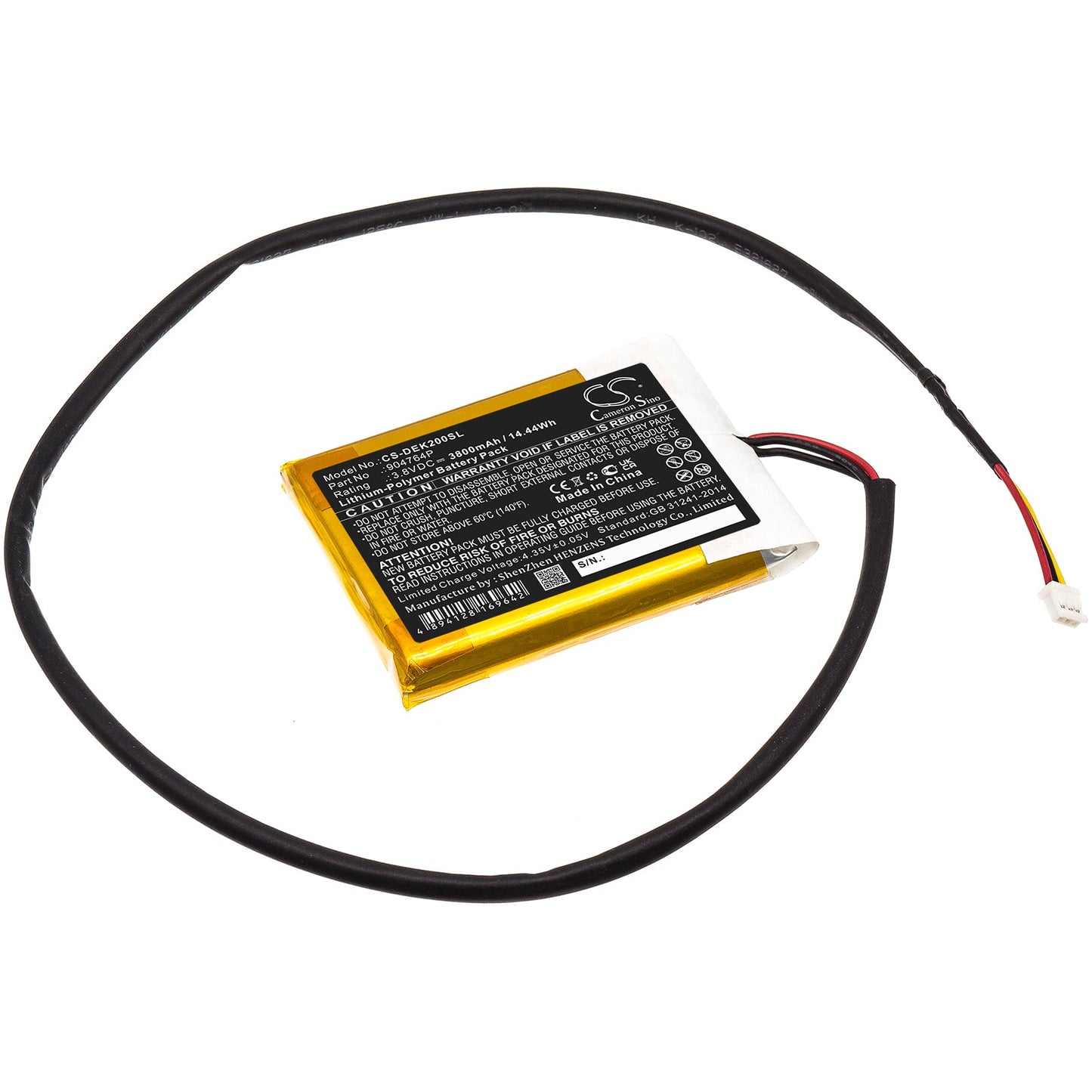 Replacement Battery for idealens K2 – VR – 3800mAh / 14.44Wh / 3.8V