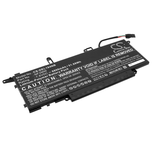 Replacement Battery for DELL  Latitude 14 9410 27M6V – Notebook, Laptop – 6800mAh / 51.68Wh / 7.6V