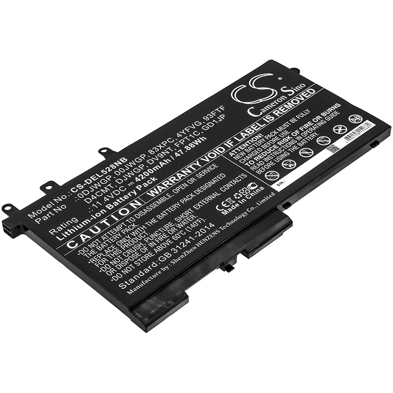 Replacement Battery for DELL Latitude 12 5290 – Notebook, Laptop – 4200mAh / 47.88Wh / 11.4V