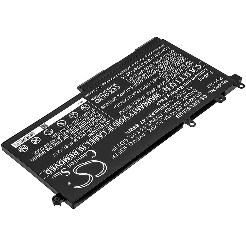Replacement Battery for DELL Latitude 12 5290 – Notebook, Laptop – 4200mAh / 47.88Wh / 11.4V