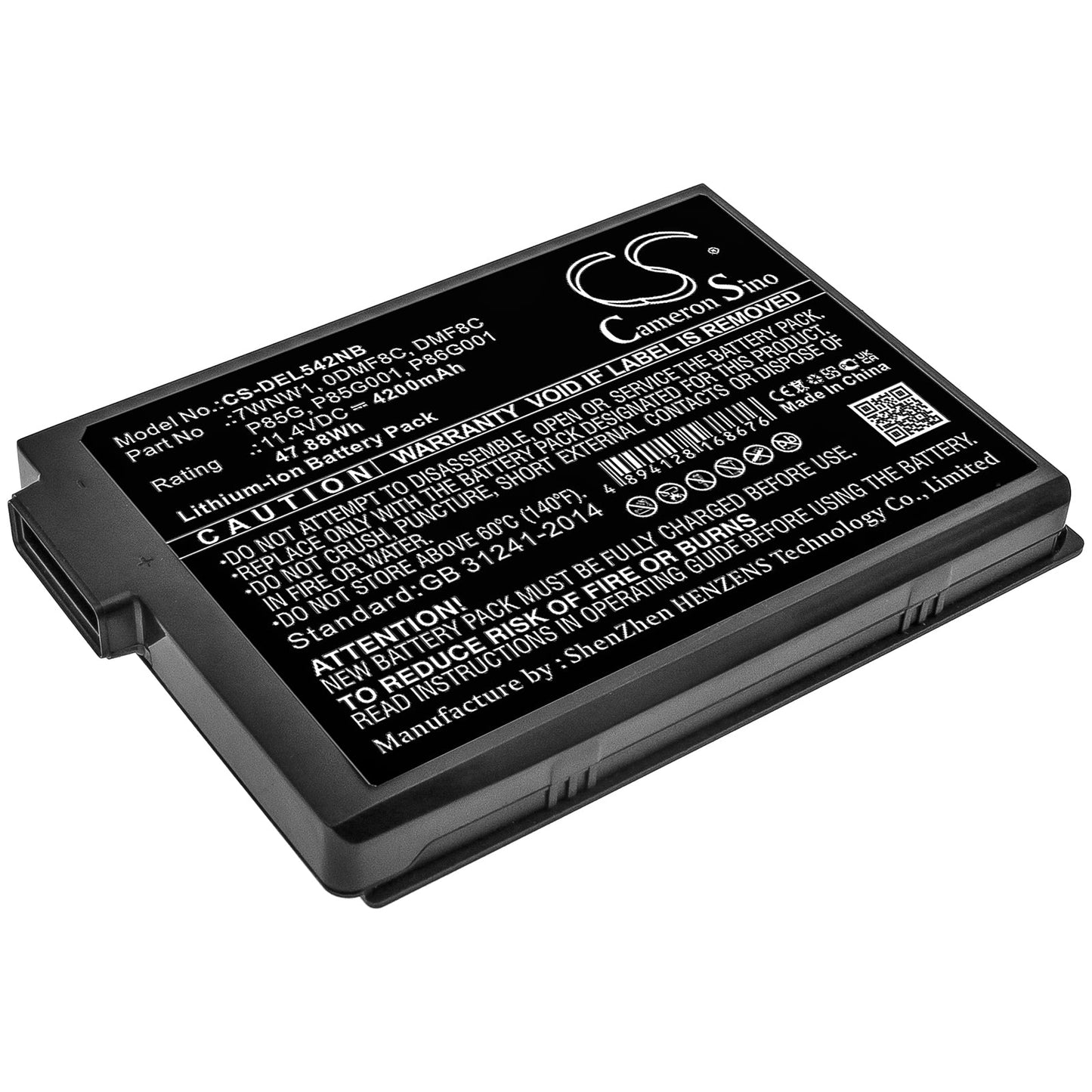 Replacement Battery for DELL Latitude 5420 – Notebook, Laptop – 4200mAh / 47.88Wh / 11.4V