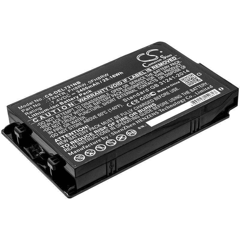 Replacement Battery for DELL Latitude 12 7202 – Notebook, Laptop – 3400mAh / 25.16Wh / 7.4V