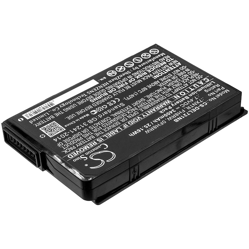 Replacement Battery for DELL Latitude 12 7202 – Notebook, Laptop – 3400mAh / 25.16Wh / 7.4V