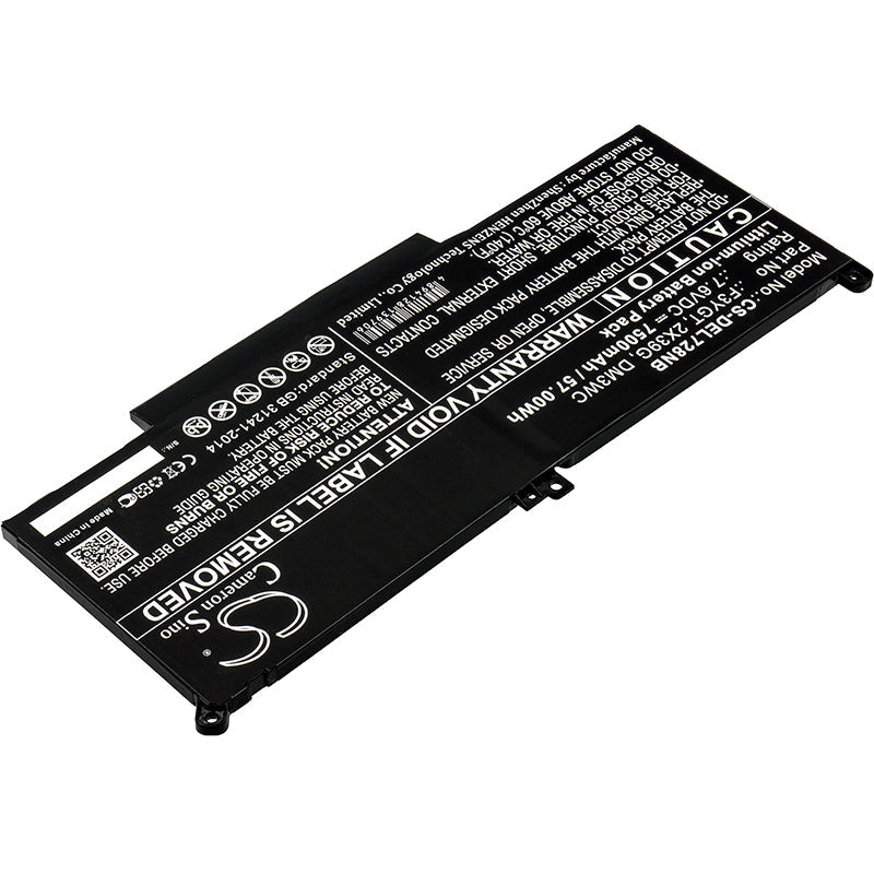 Replacement Battery for DELL  CTOL7480-D1506CN – Notebook, Laptop – 7500mAh / 57.00Wh / 7.6V