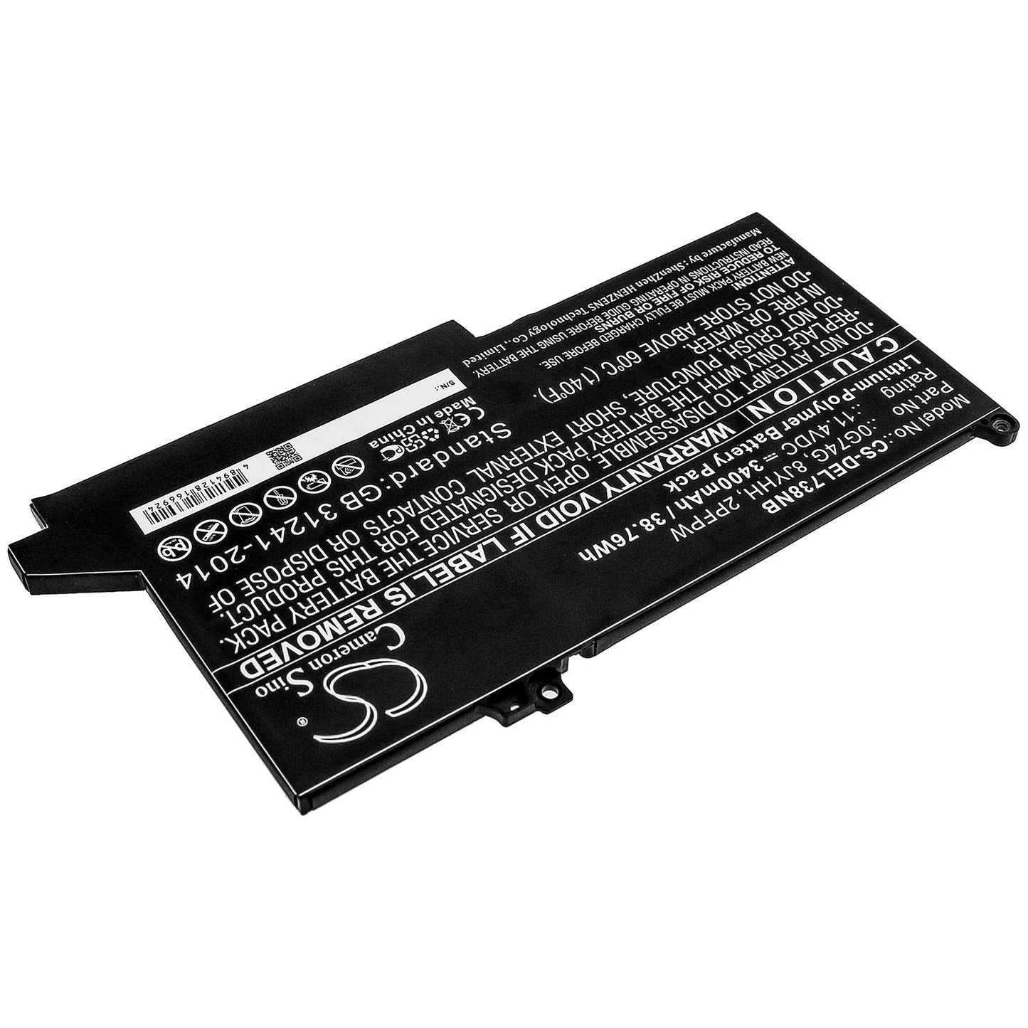 Replacement Battery for DELL Latitude 12 5300 – Notebook, Laptop – 3400mAh / 38.76Wh / 11.4V