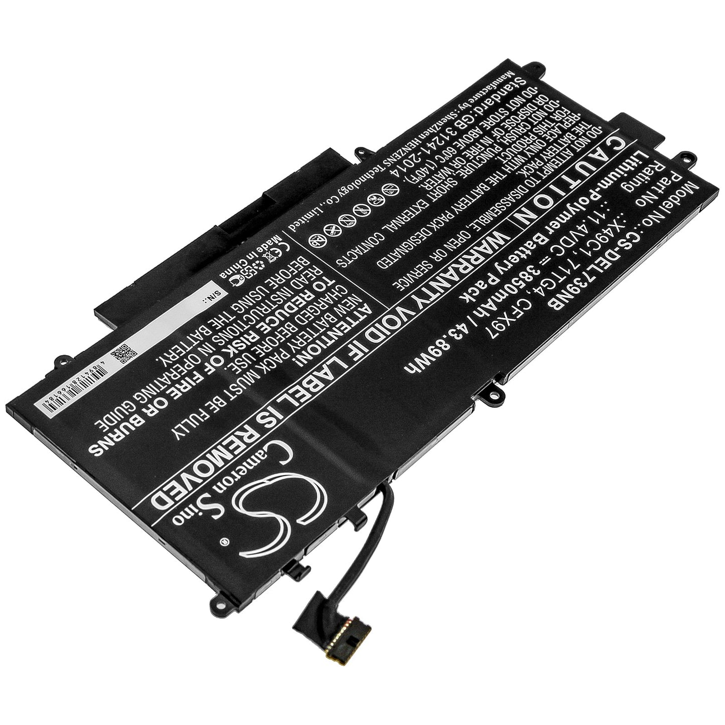 Replacement Battery for DELL Latitude 5289 2-in-1 – Notebook, Laptop – 3850mAh / 43.89Wh / 11.4V