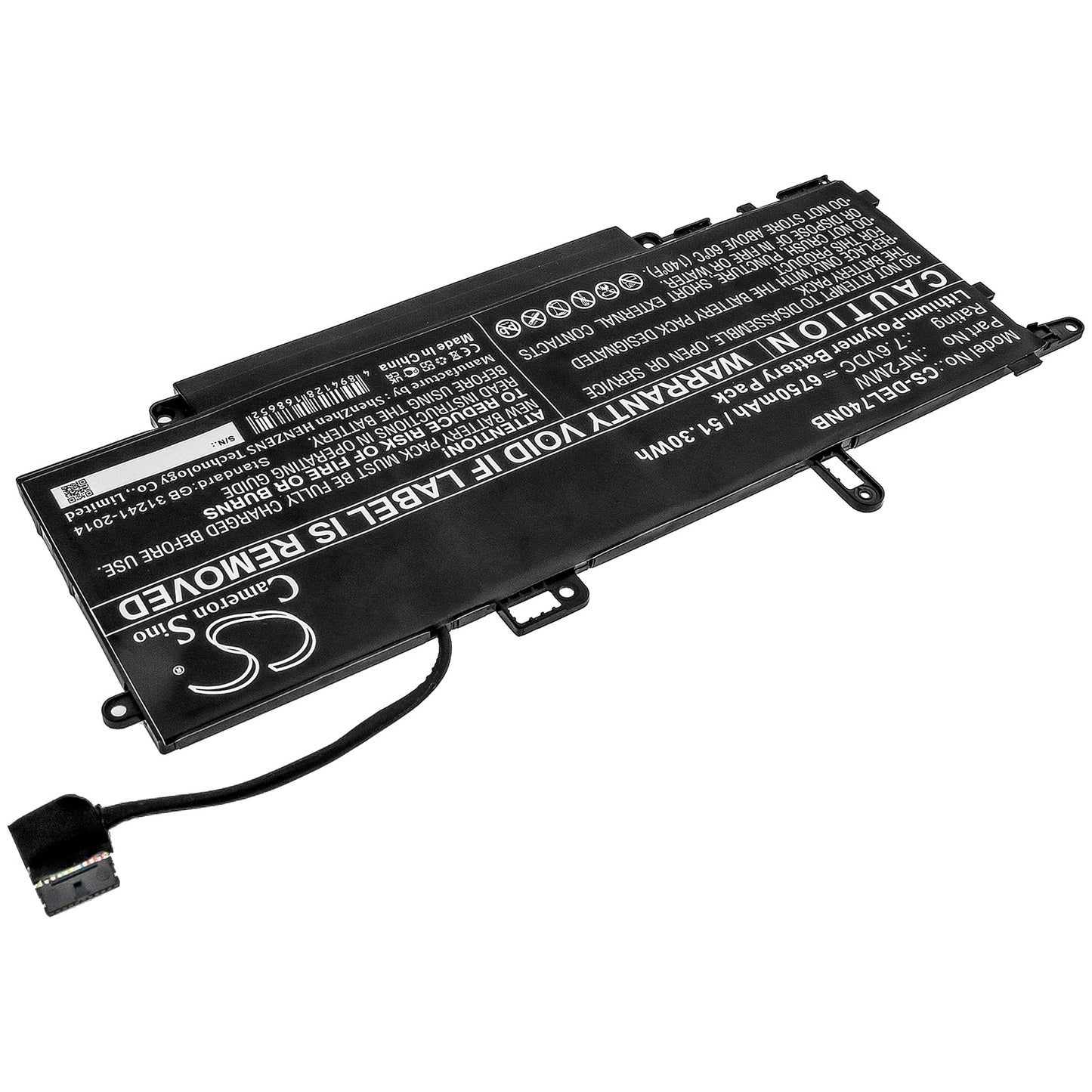 Replacement Battery for DELL Latitude 7310 2-in-1 – Notebook, Laptop – 6750mAh / 51.30Wh / 7.6V