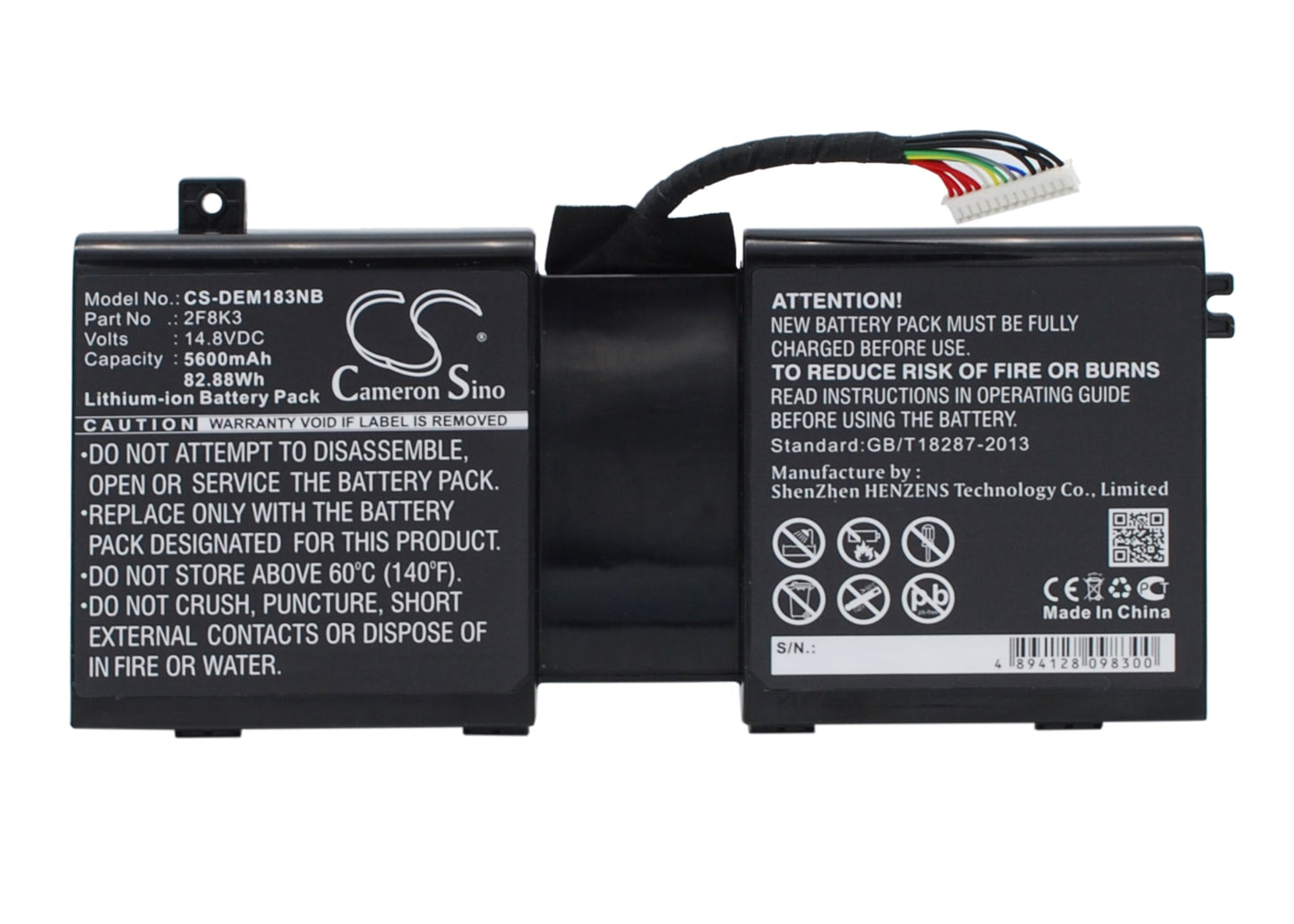 Replacement Battery for DELL  Alienware 1 – Notebook, Laptop – 5600mAh / 82.88Wh / 14.8V