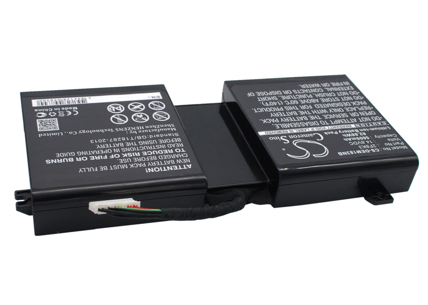 Replacement Battery for DELL  Alienware 1 – Notebook, Laptop – 5600mAh / 82.88Wh / 14.8V