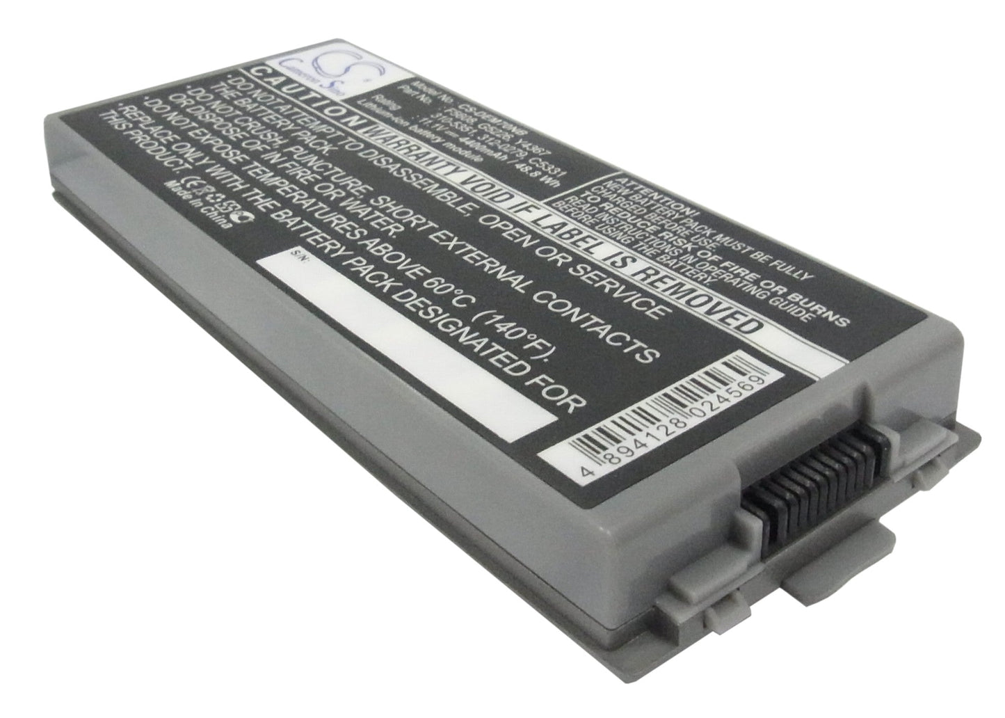 Replacement Battery for DELL Latitude D810 – Notebook, Laptop – 4400mAh / 11.1V
