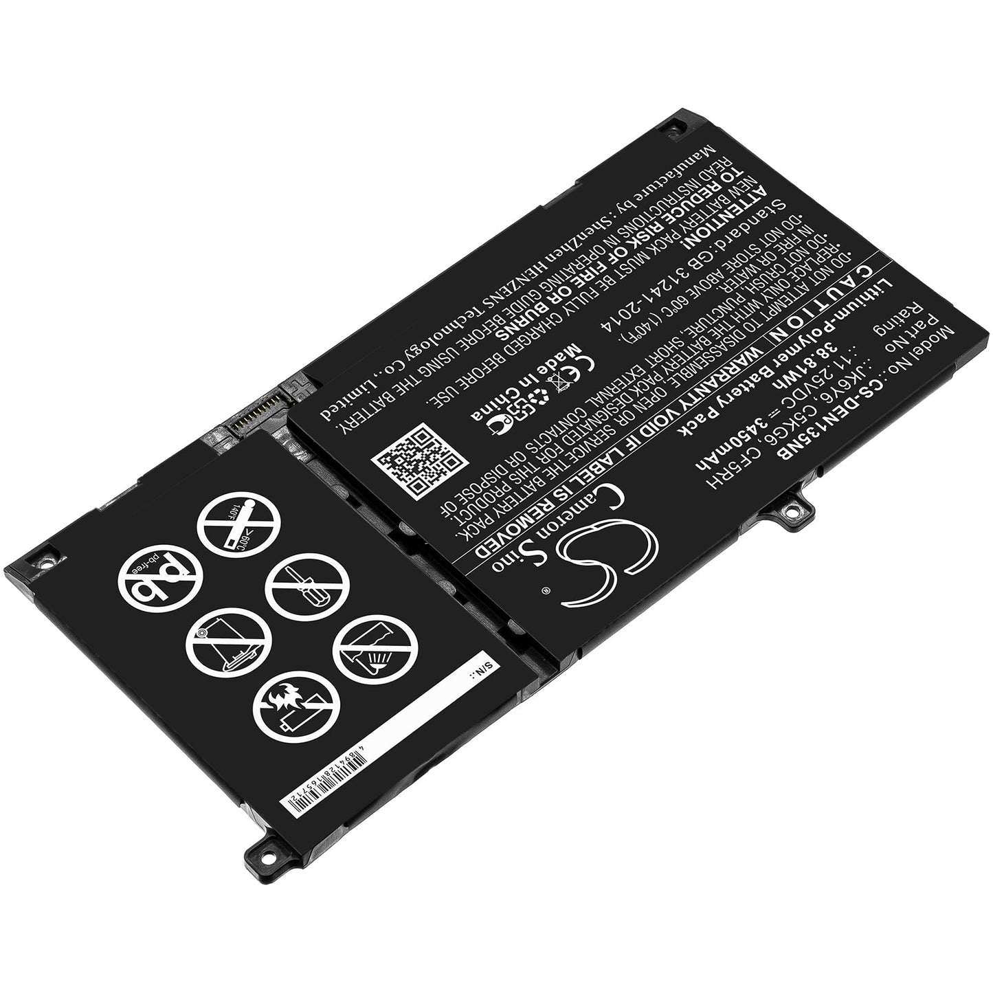 Replacement Battery for DELL  Inspiron 13 5301 – Notebook, Laptop – 3450mAh / 38.81Wh / 11.25V