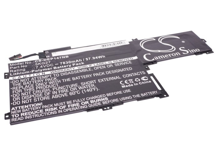 Replacement Battery for DELL  Inspiron 14 7000 – Notebook, Laptop – 7830mAh / 57.94Wh / 7.4V