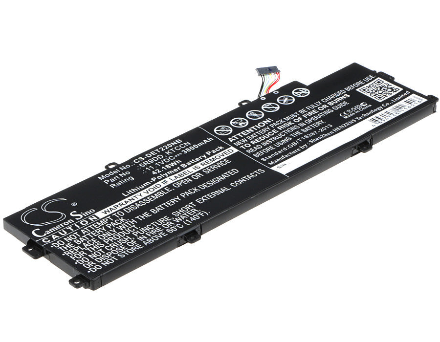 Replacement Battery for DELL  Chromebook 11 – Notebook, Laptop – 3800mAh / 42.18Wh / 11.1V