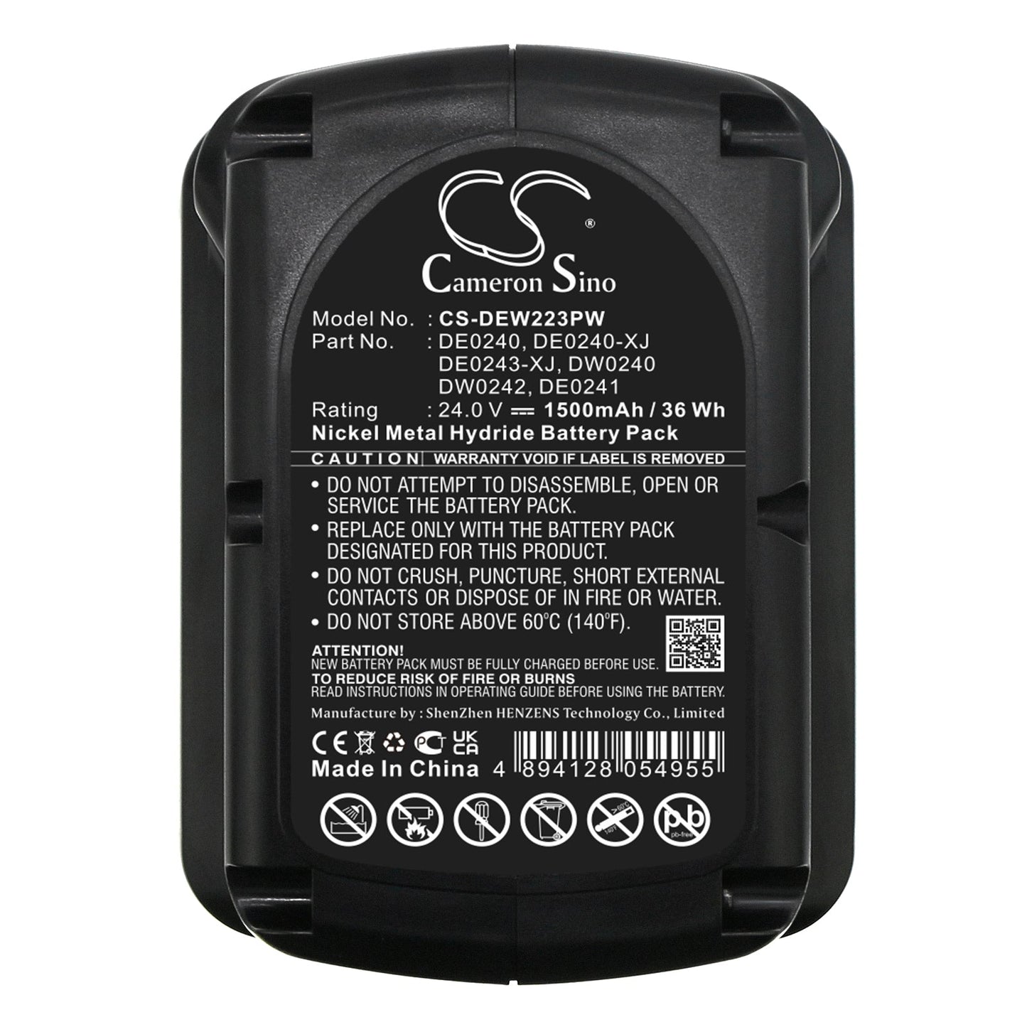 Replacement Battery for DeWalt  DC222KA – Power Tools – 1500mAh / 24.0V