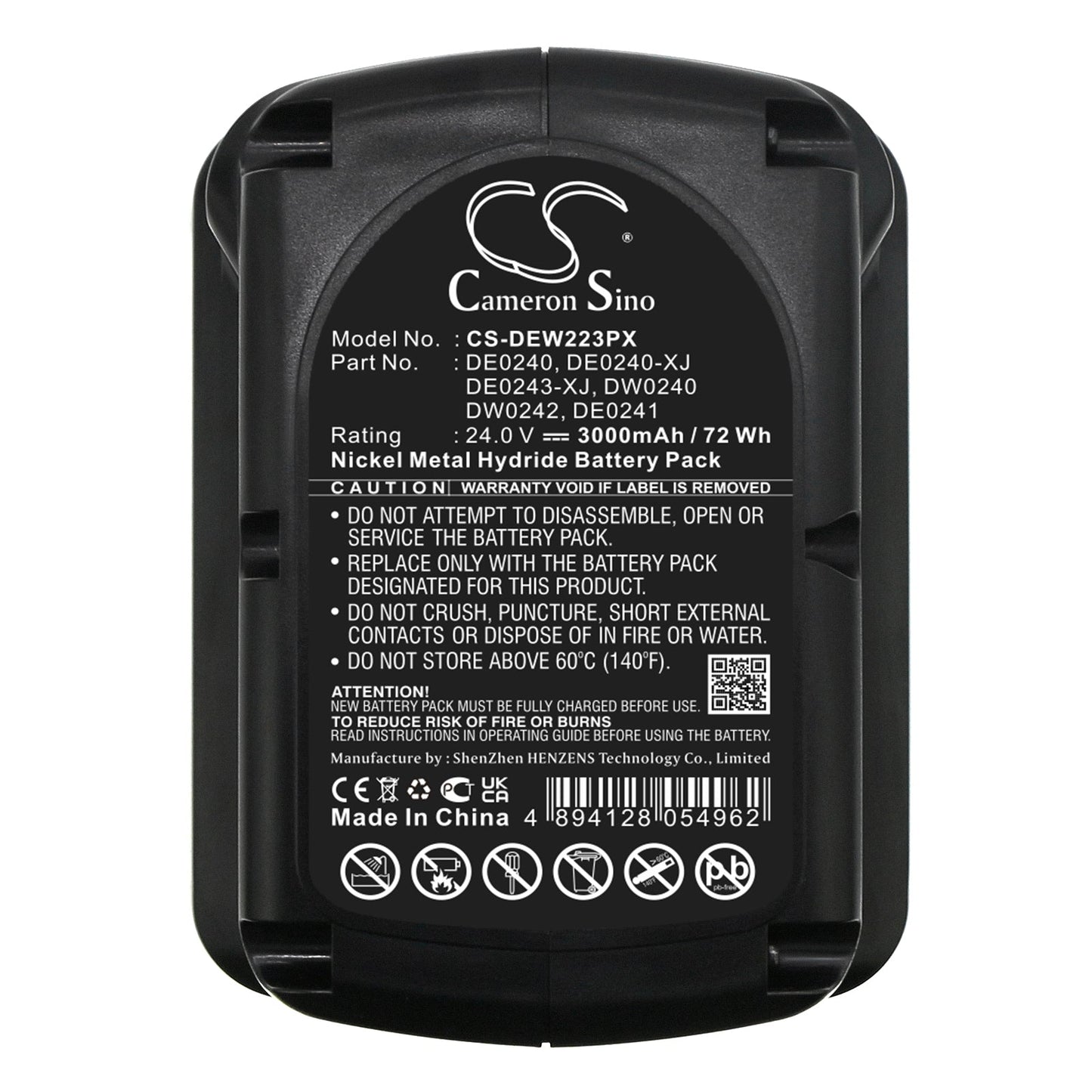 Replacement Battery for DeWalt  DC222KA – Power Tools – 3000mAh / 24.0V