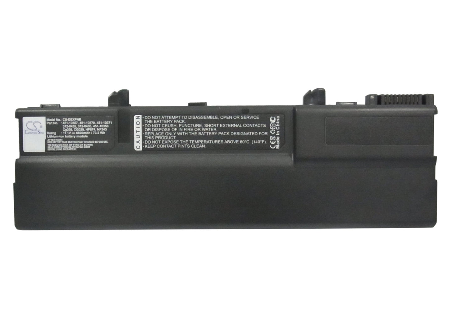 Replacement Battery for DELL  XPS M1210 – Notebook, Laptop – 6600mAh / 11.1V