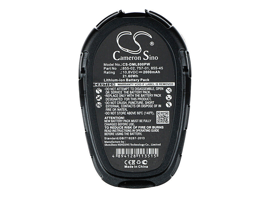 Replacement Battery for DREMEL  8000-01 – Power Tools – 2000mAh / 21.60Wh / 10.8V